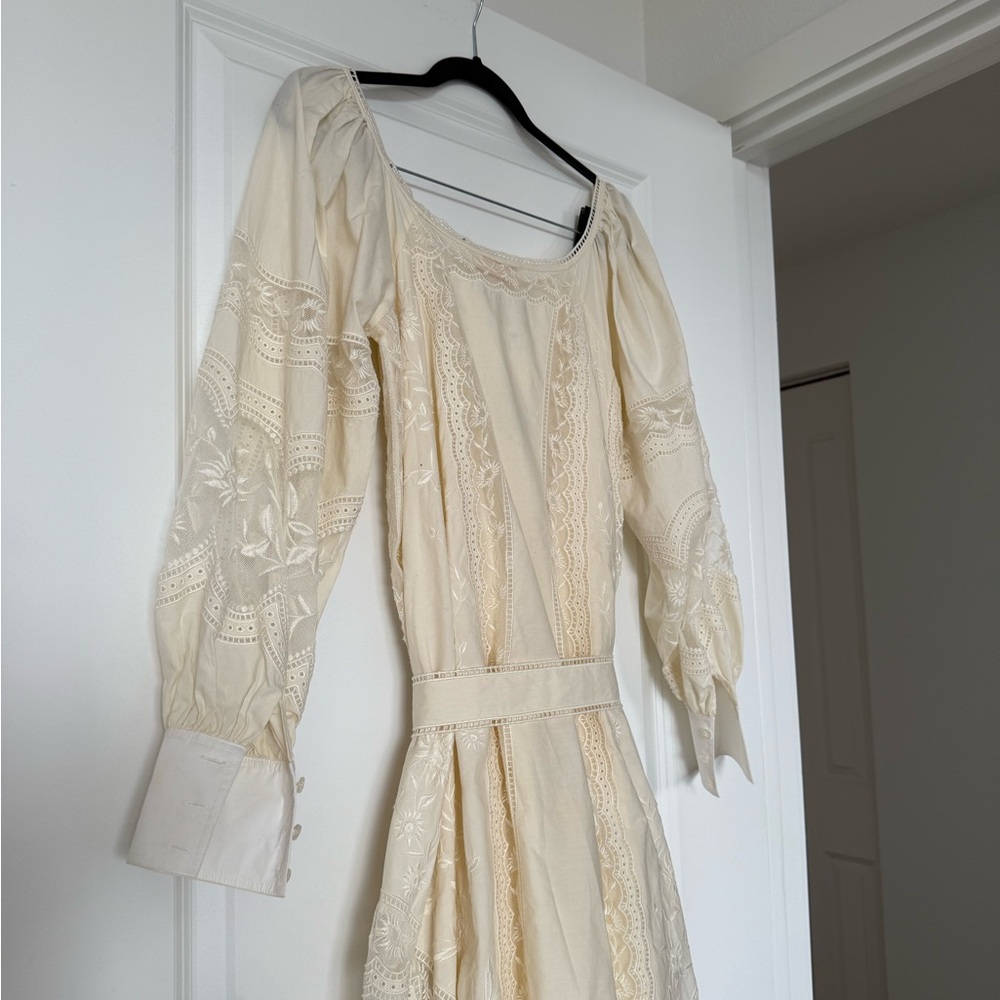 Worn once TORY BURCH Embroidered Poplin Dress $1,898 XS - Picture 14 of 16